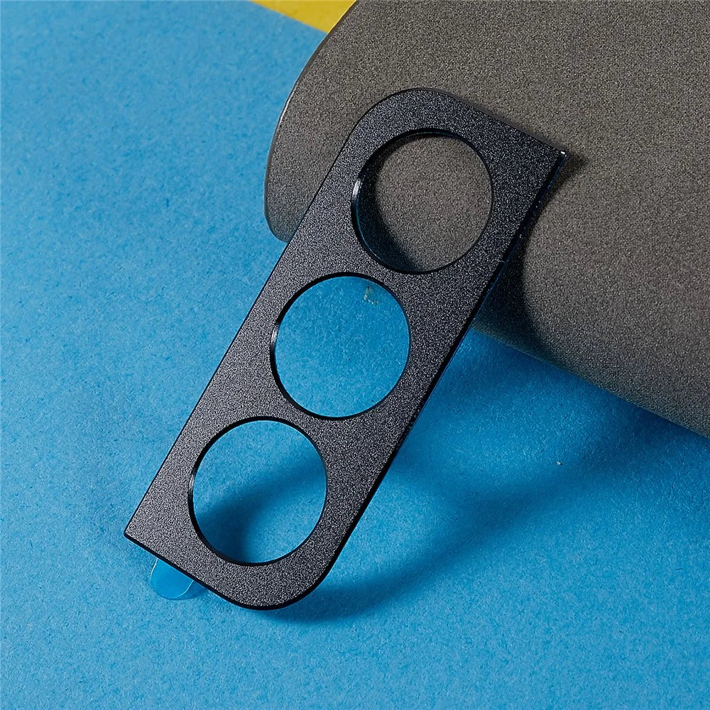For Samsung Galaxy S22 5G/Galaxy S22+ 5G Metal Camera Lens Protector Scratch-Resistant Rear Cover - Black - 4