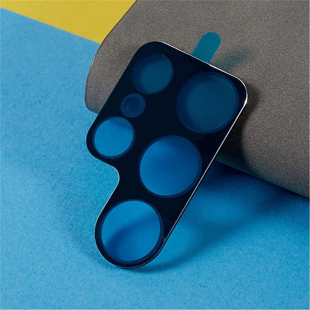 For Samsung Galaxy S22 Ultra 5G Camera Lens Edge Protector Film Scratch-Resistant Metal Frame Camera Cover - Black - 5