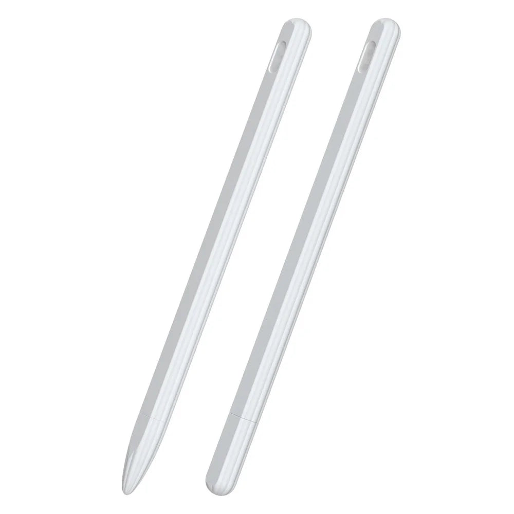 For Apple Pencil Pro / Pencil (2nd Generation) Anti-Slip Liquid Silicone Stylus Pen Sleeve Stylus Pen Cover - White - 1