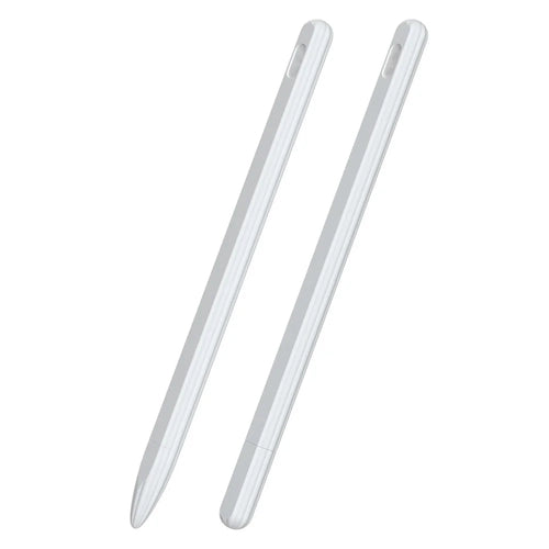For Apple Pencil Pro / Pencil (2nd Generation) Anti-Slip Liquid Silicone Stylus Pen Sleeve Stylus Pen Cover - White - 1