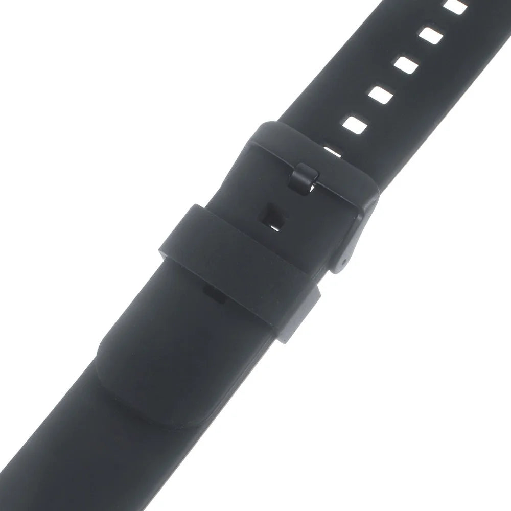 22mm Silicone Watchband with Metal Clasp for Samsung Gear 2 R380 / Pebble Time / LG G Watch W100 W110 / Asus Zenwatch - Black - 4