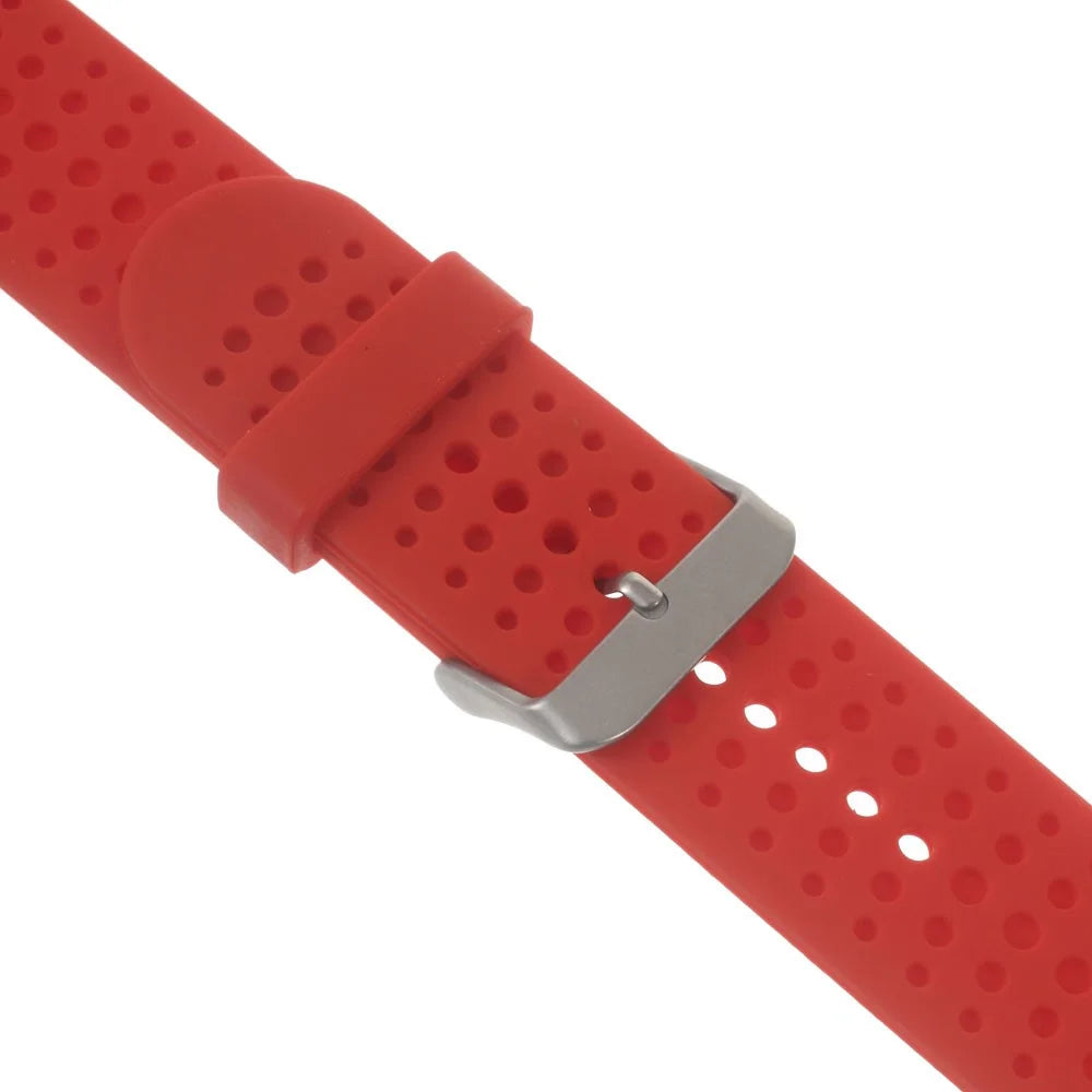 Silicone Watch Band for Garmin Forerunner 220 230 235 630 620 735XT with Pins & Tools - Red - 4