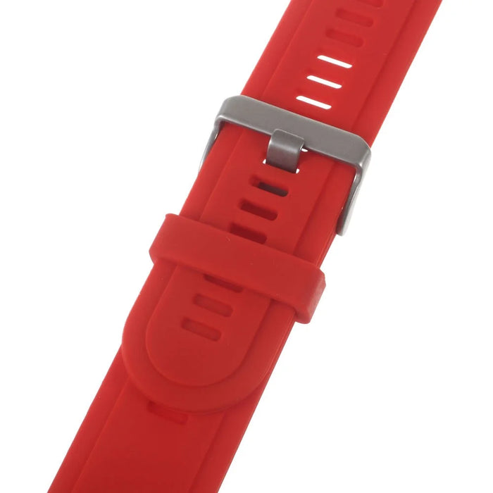 Silicone Gel Watchband + Lugs Adapters + Tools for Garmin Fenix 3 HR - Red - 2