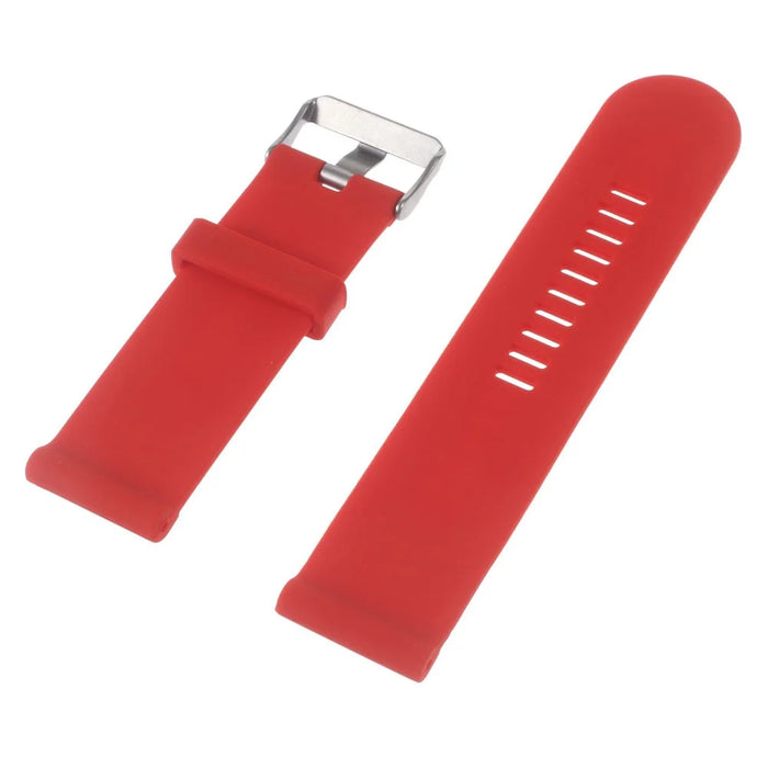 Silicone Gel Watchband + Lugs Adapters + Tools for Garmin Fenix 3 HR - Red - 3