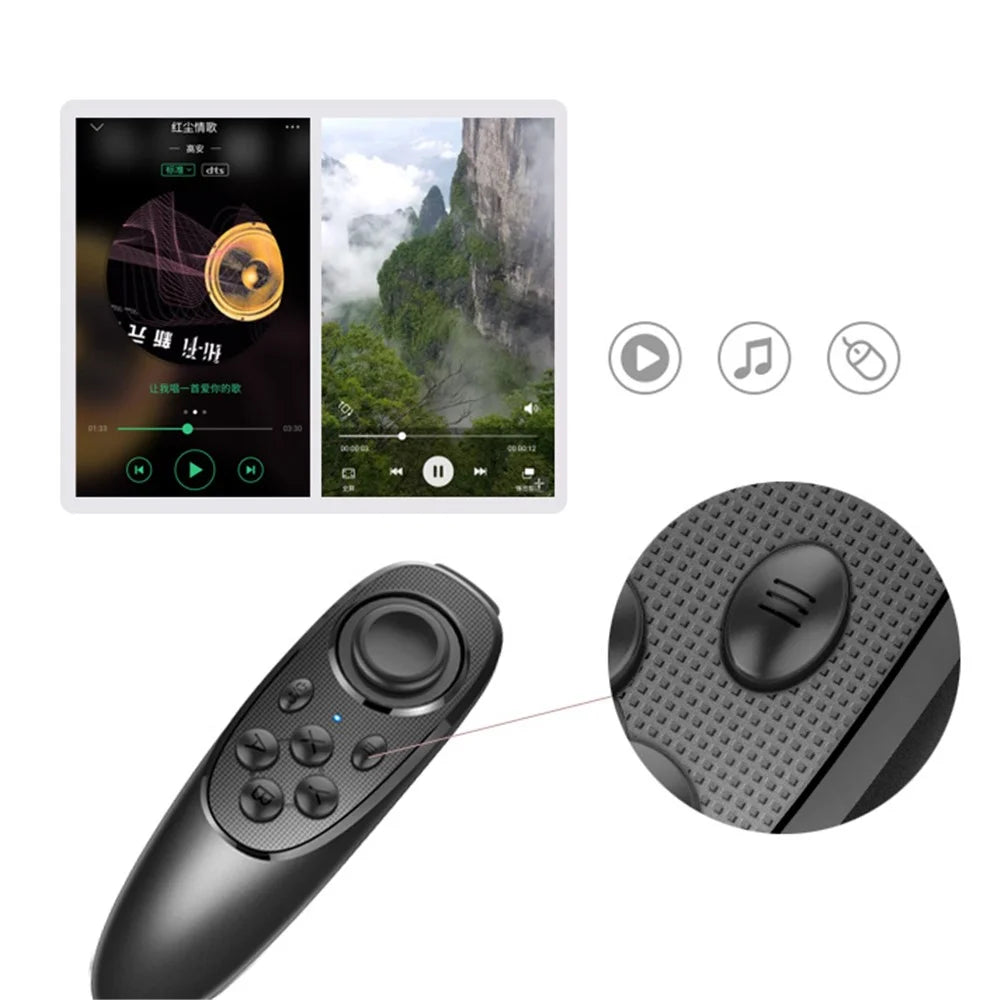 MOCUTE-052 Multi-function Bluetooth-compatible VR Remote Controller Gamepad Support iOS Android Windows - Black - 5