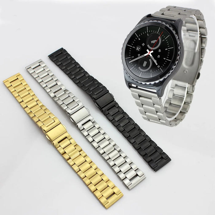 22mm Stainless Steel Watch Band Strap for Samsung Gear S3 Frontier / S3 Classic - Silver - 6