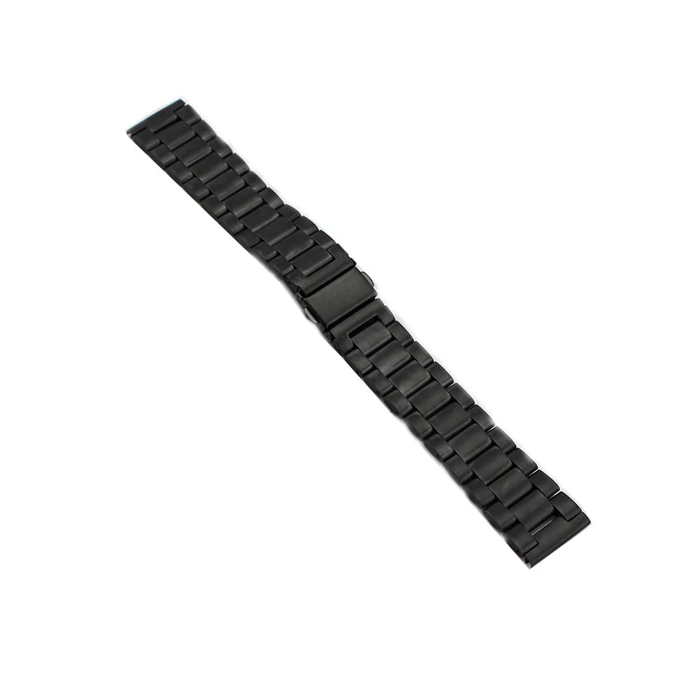 Stainless Steel Watch Band Folding Clasp Metal Strap for Samsung Gear S3 Frontier / S3 Classic - Black - 1