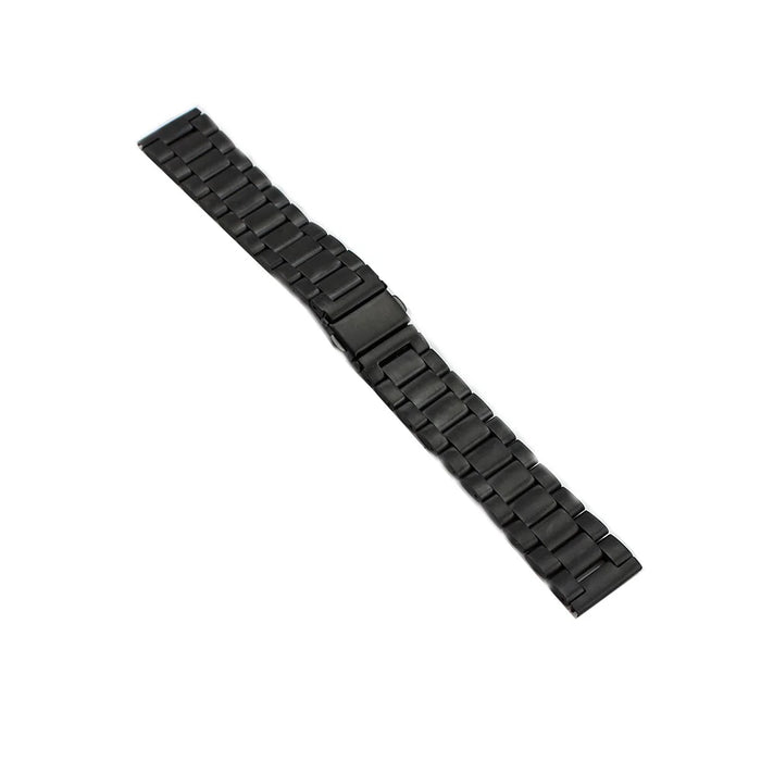 Stainless Steel Watch Band Folding Clasp Metal Strap for Samsung Gear S3 Frontier / S3 Classic - Black - 1