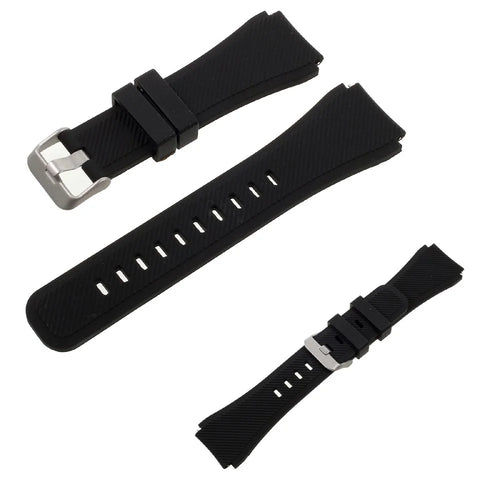 22mm Sport Silicone Watch Band for Samsung Gear S3 Classic / Frontier - Black - 1