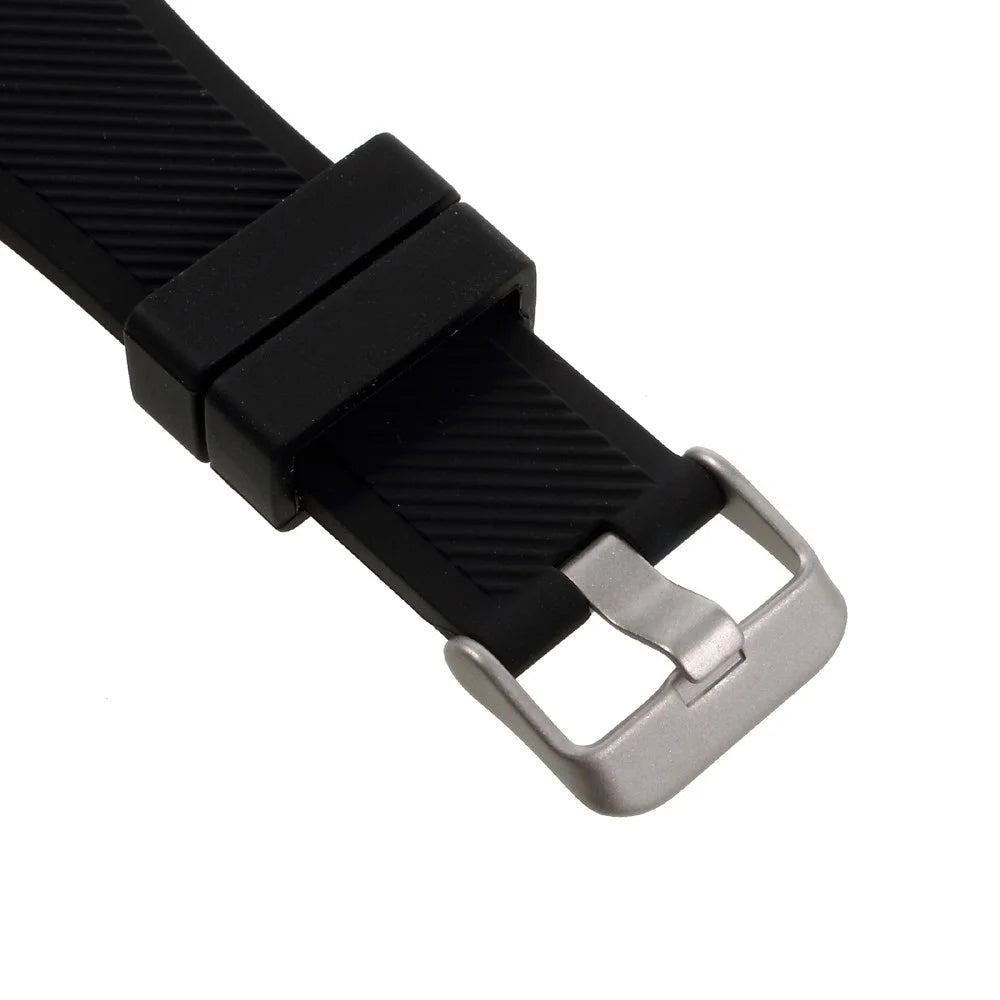 22mm Sport Silicone Watch Band for Samsung Gear S3 Classic / Frontier - Black - 3