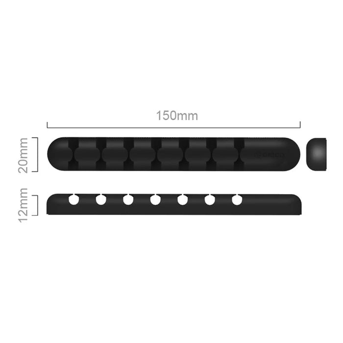 ORICO CBS7 Silicone Charging Cable Earphone Cable Holder - Black - 4