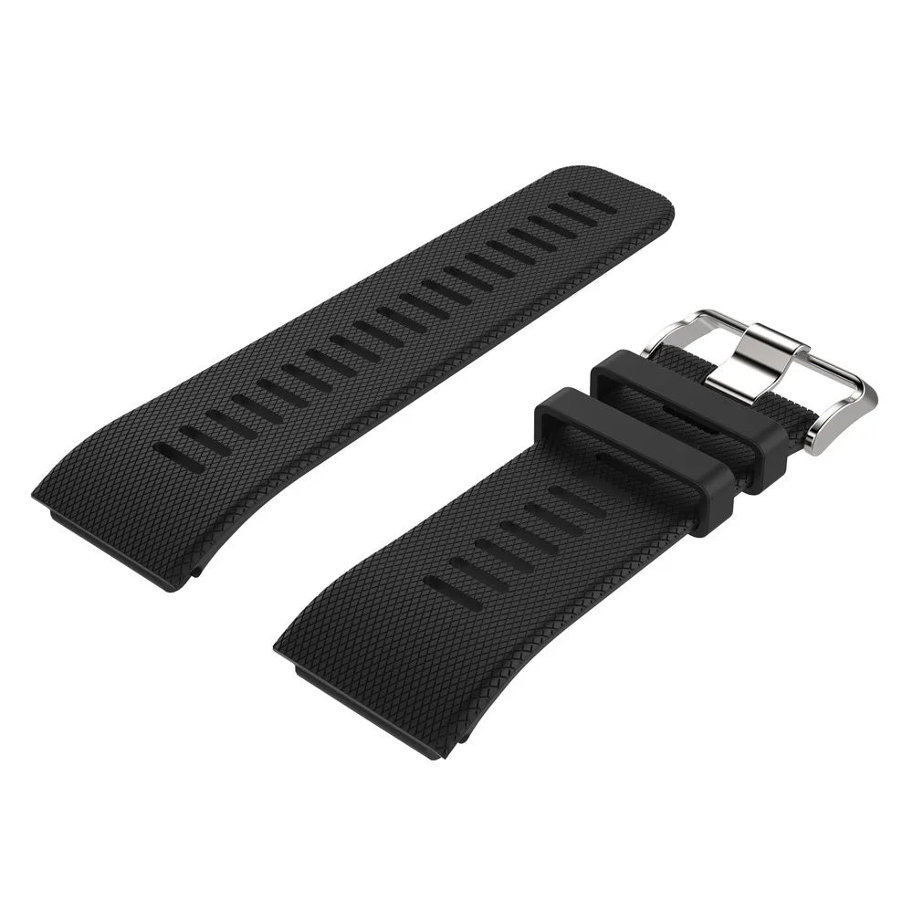 Sport Style Silicone Wrist Watch Band for Garmin Vivoactive HR - Black - 1