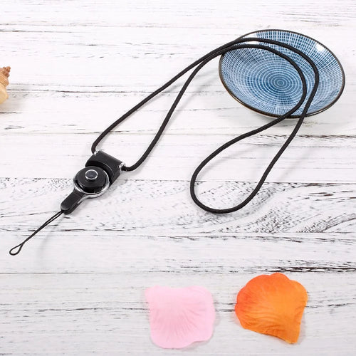 Detachable Neck Strap Band for Cellphone Camera MP3 USB Flash Drive - Black - 1