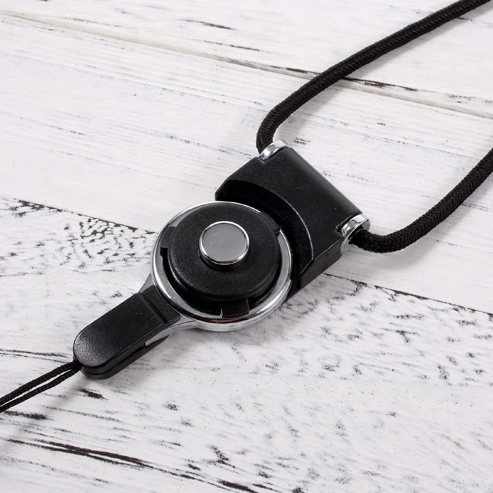 Detachable Neck Strap Band for Cellphone Camera MP3 USB Flash Drive - Black - 2