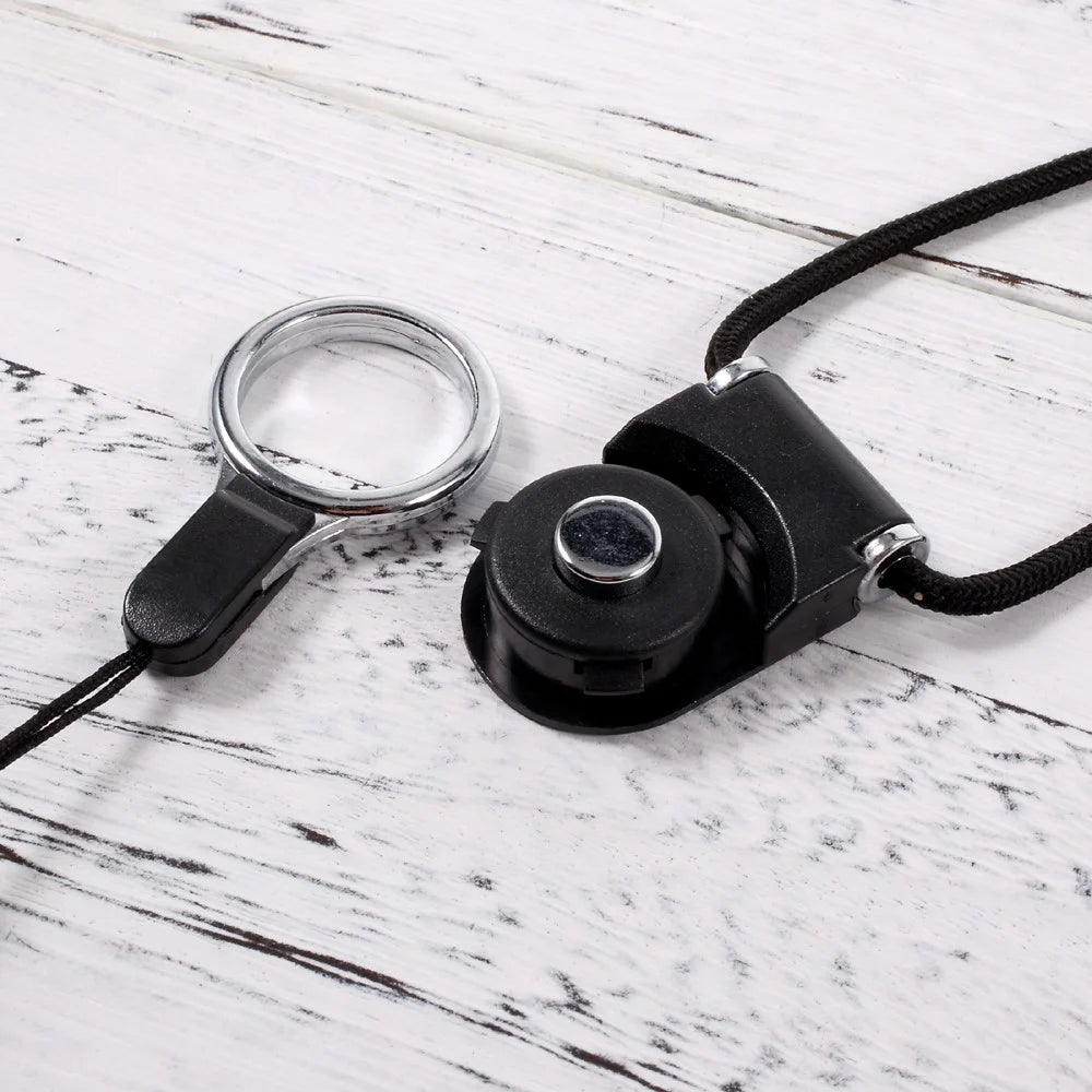 Detachable Neck Strap Band for Cellphone Camera MP3 USB Flash Drive - Black - 3