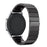 22mm Solid Link Stainless Steel Watch Strap with Folding Clasp for Samsung Gear S3 Classic / S3 Frontier - Black - 1