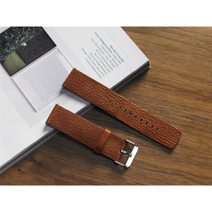 22mm Durable Leather Watch Wrist Band for Samsung Gear S3 Classic / S3 Frontier - Brown - 6
