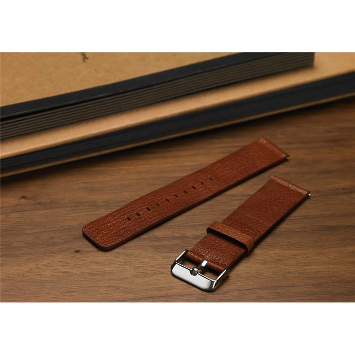 22mm Durable Leather Watch Wrist Band for Samsung Gear S3 Classic / S3 Frontier - Brown - 7