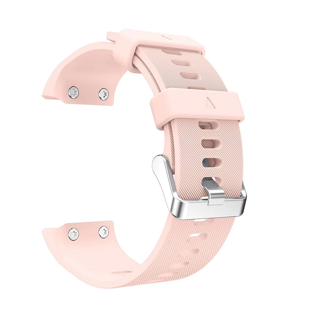 For Garmin Forerunner 35 Silicone Watch Band Pin Buckle Wrist Strap - Pink - 1