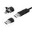 AN99 Waterproof 10M 5.5mm 6-LED Android PC USB Endoscope Inspection Video Camera - Black - 1