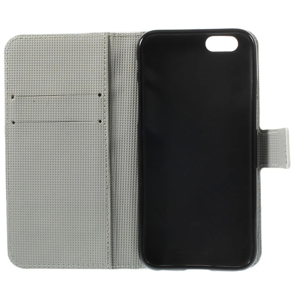 Polka Dots & Owl Leather Wallet Stand Cover for iPhone 6s / 6 4.7 inch - 7