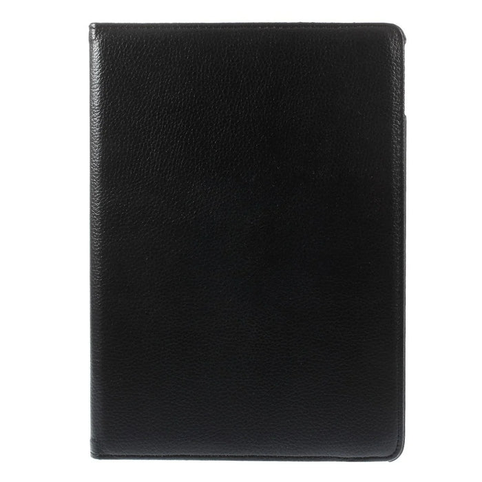 Litchi Grain Leather Case 360 Degree Rotary Stand Multi-Color Elastic Strap Closure for iPad Air 2 - Black - 2