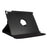 Litchi Grain Leather Case 360 Degree Rotary Stand Multi-Color Elastic Strap Closure for iPad Air 2 - Black - 4