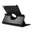 Litchi Grain Leather Case 360 Degree Rotary Stand Multi-Color Elastic Strap Closure for iPad Air 2 - Black - 6