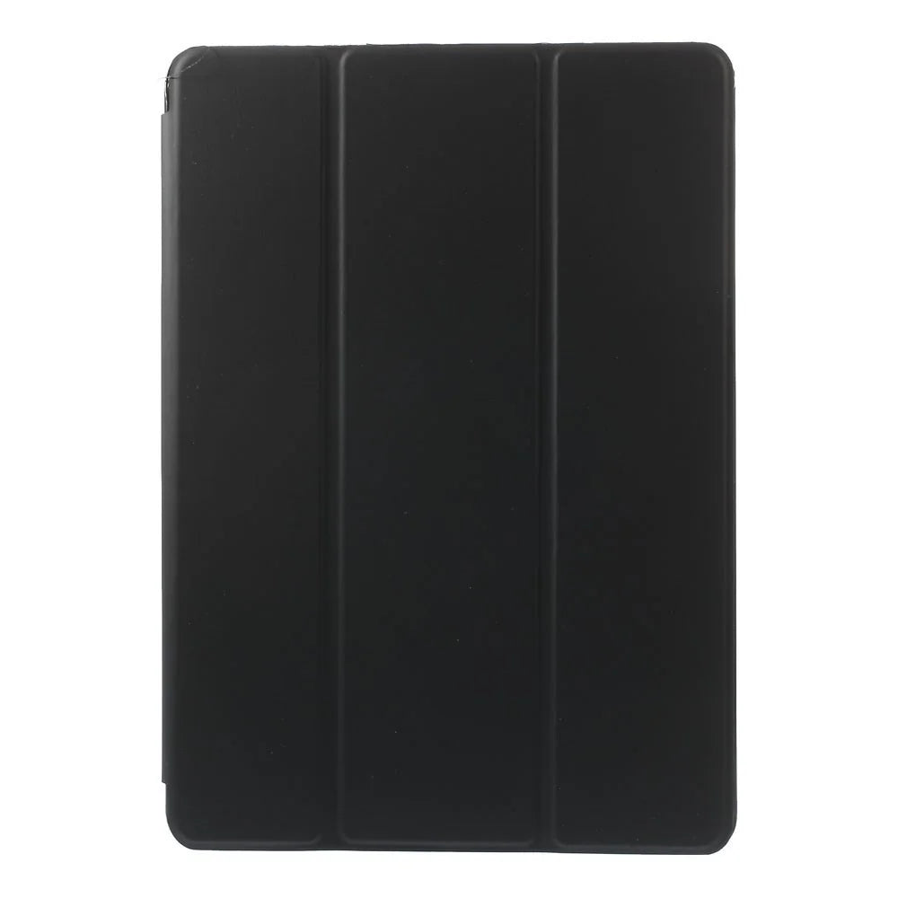 For iPad 9.7-inch (2018)/9.7-inch (2017)/Air 2/Air Tri-fold Stand Leather Cell Phone Casing - Black - 1