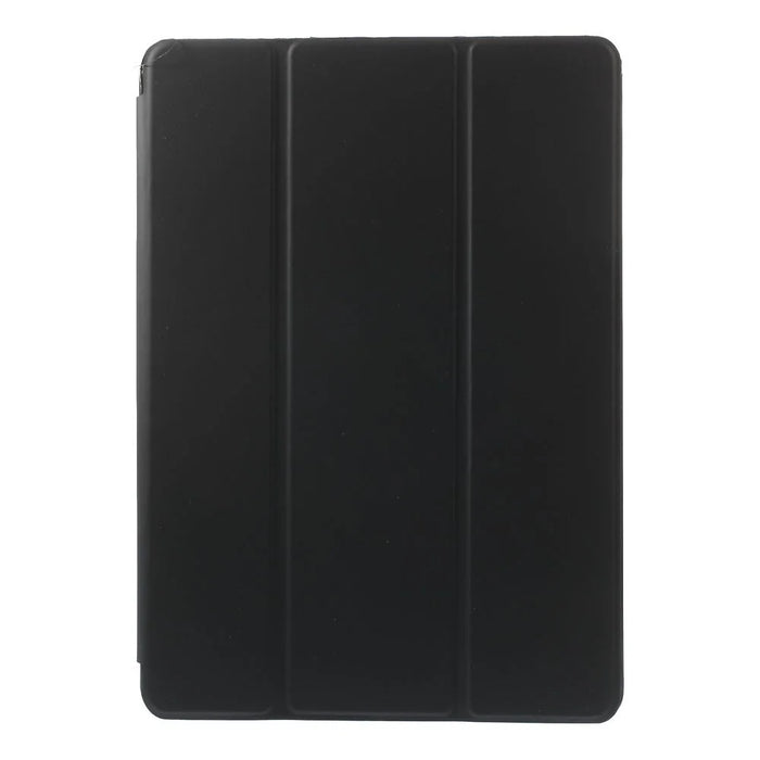 For iPad 9.7-inch (2018)/9.7-inch (2017)/Air 2/Air Tri-fold Stand Leather Cell Phone Casing - Black - 1