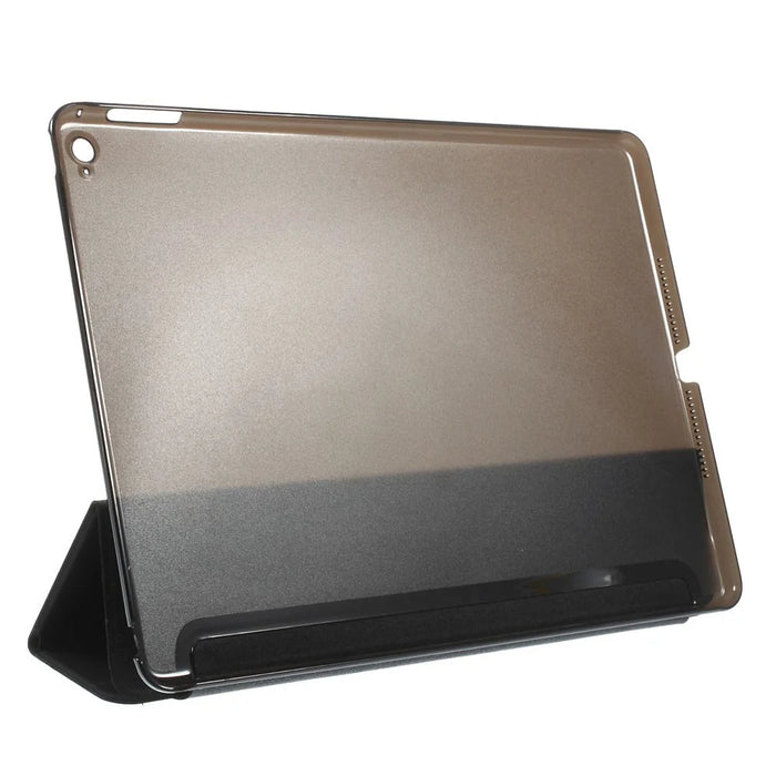 For iPad 9.7-inch (2018)/9.7-inch (2017)/Air 2/Air Tri-fold Stand Leather Cell Phone Casing - Black - 3