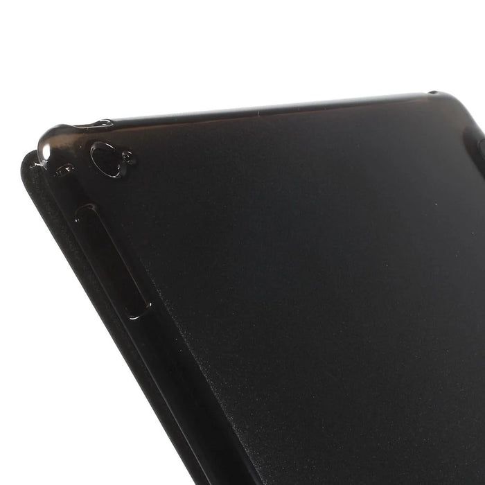 For iPad 9.7-inch (2018)/9.7-inch (2017)/Air 2/Air Tri-fold Stand Leather Cell Phone Casing - Black - 7
