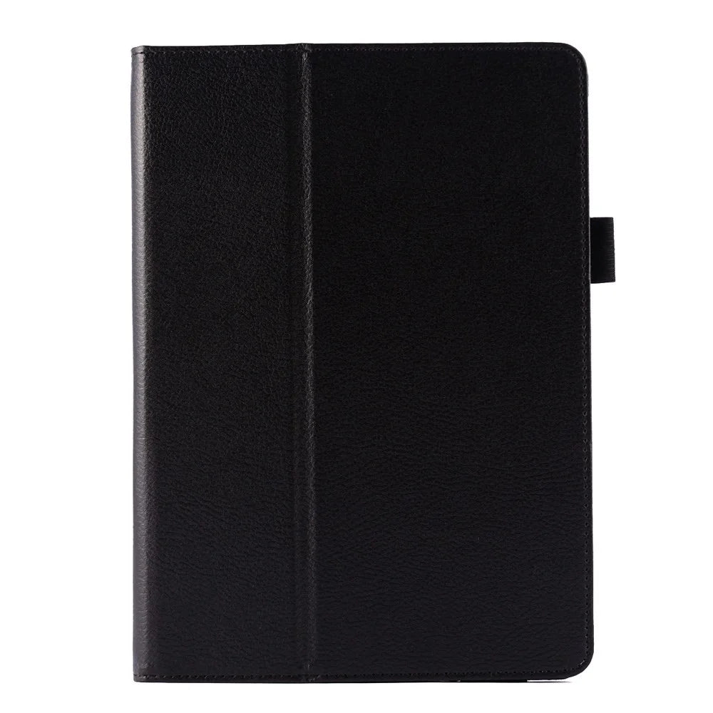 Lychee Texture Folio Stand Leather Smart Case for iPad Air 2 - Black - 1