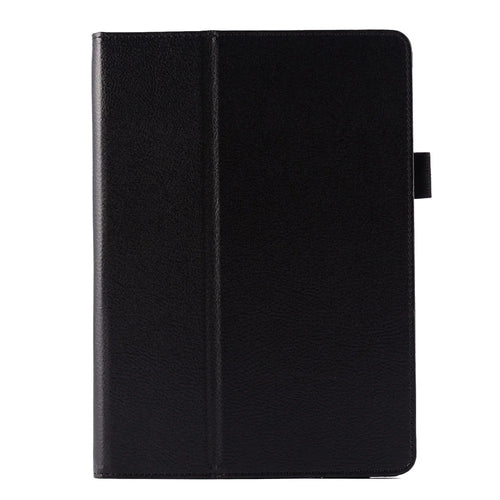 Lychee Texture Folio Stand Leather Smart Case for iPad Air 2 - Black - 1