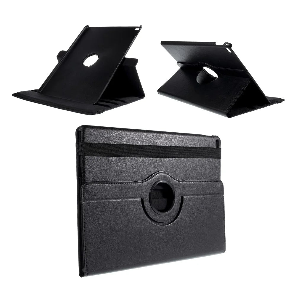360 Rotation Smart Leather Tablet Case for iPad Pro 12.9 inch (2015) - Black - 1