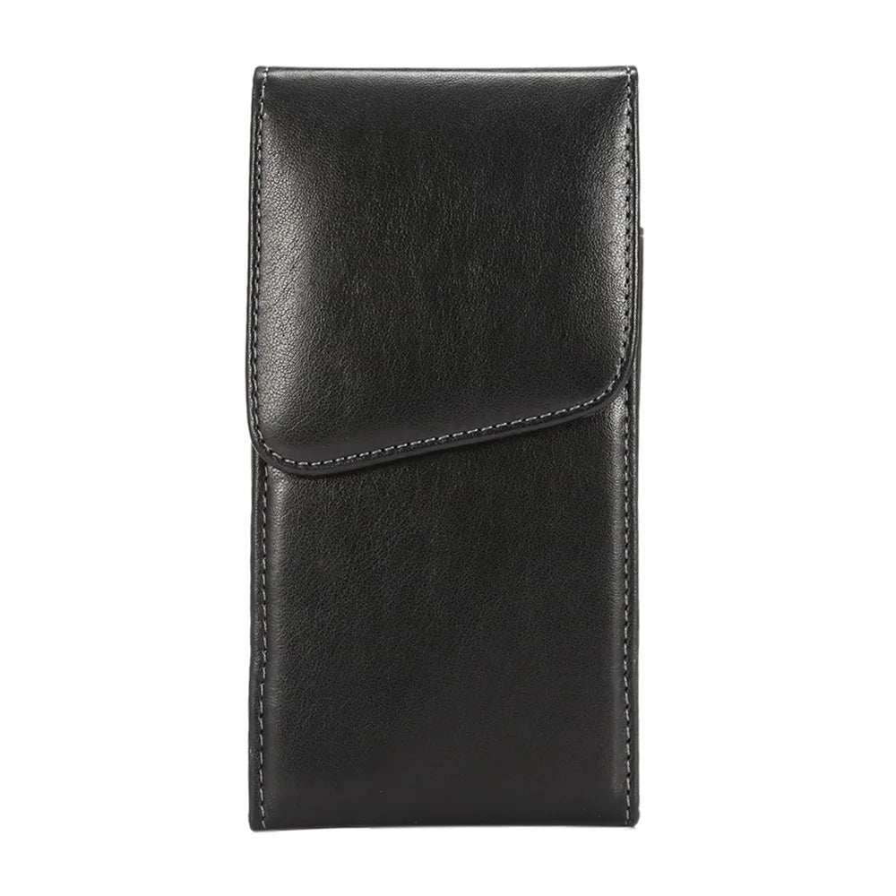 Universal Belt Clip Leather Holster Case for iPhone 11 Pro Max Samsung S10 Plus Huawei Nova 5i Etc - 1