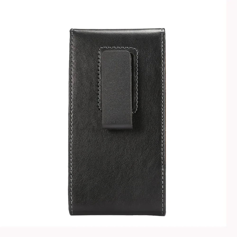 Universal Belt Clip Leather Holster Case for iPhone 11 Pro Max Samsung S10 Plus Huawei Nova 5i Etc - 2