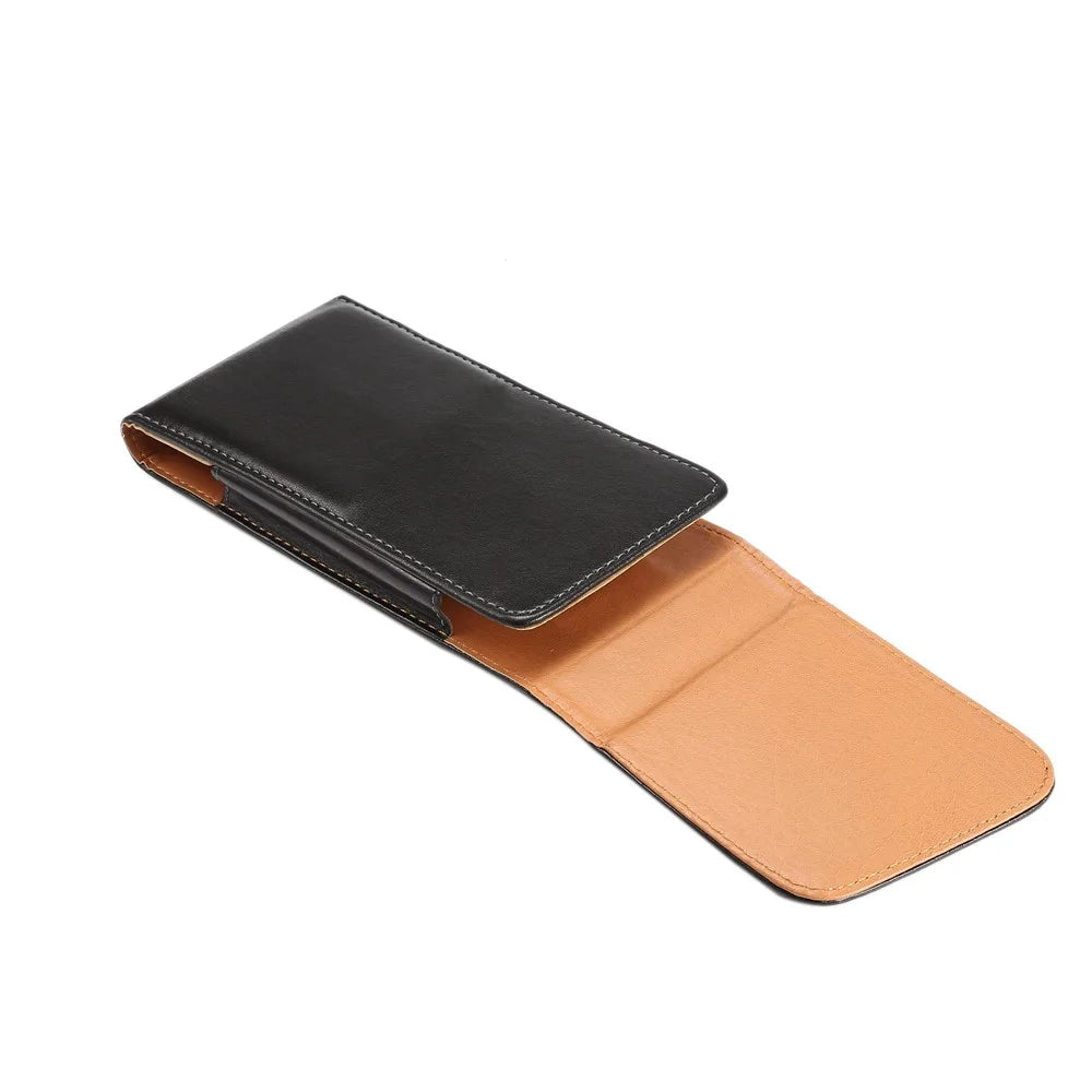 Universal Belt Clip Leather Holster Case for iPhone 11 Pro Max Samsung S10 Plus Huawei Nova 5i Etc - 5
