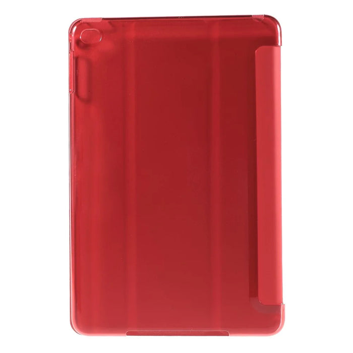 Tri-fold Smart Leather Tablet Case Cover for iPad mini 4 - Red - 2