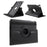 For iPad mini 4 Lychee 360-Rotation Leather Stand Case Cover - Black - 1