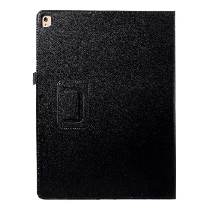 Litchi Texture Smart Leather Stand Case for iPad Pro 12.9 inch - Black - 4