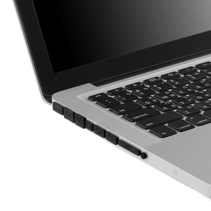 Black ENKAY HAT PRINCE Matte PC Full Body Case + Keyboard Film + Anti-dust Plugs for MacBook Pro 15.4" A1286 - 4