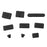 Black ENKAY HAT PRINCE Matte PC Full Body Case + Keyboard Film + Anti-dust Plugs for MacBook Pro 15.4" A1286 - 5