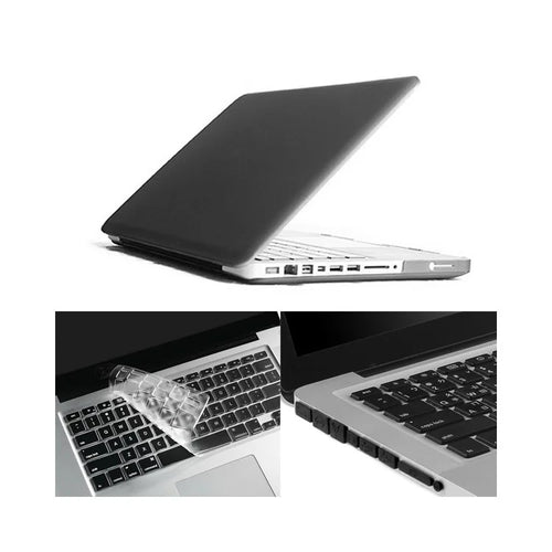 Grey ENKAY HAT PRINCE Matte PC Protective Cover + Keyboard Film + Anti-dust Plugs for MacBook Pro 13.3" A1278 - 1
