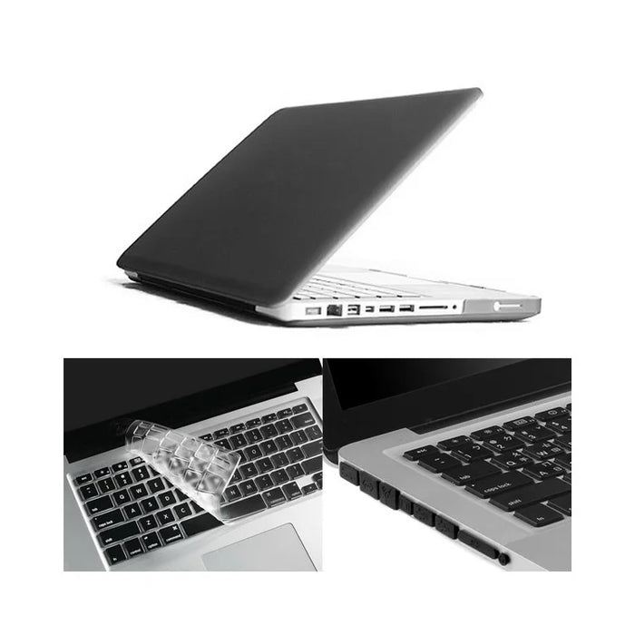 Grey ENKAY HAT PRINCE Matte PC Protective Cover + Keyboard Film + Anti-dust Plugs for MacBook Pro 13.3" A1278 - 1
