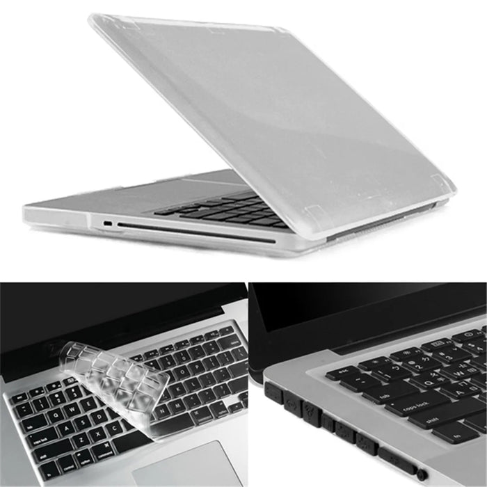 Transparent ENKAY HAT PRINCE Crystal PC Cover for MacBook Pro 15 inch (2009 A1286 + Keyboard Guard Film + Anti-dust Plugs - 1