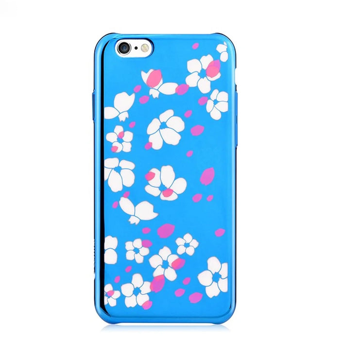 COMMA Bloom Series Plated Plastic Case for iPhone 6s / 6 4.7 inch - Blue - 3