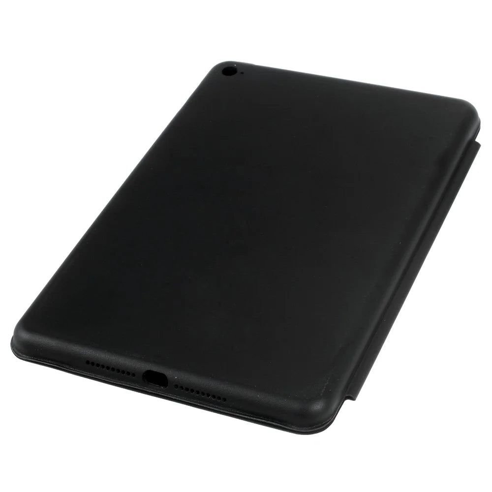 Slim Tri-fold Leather Smart Case for iPad Mini 4 with Stand - Black - 4
