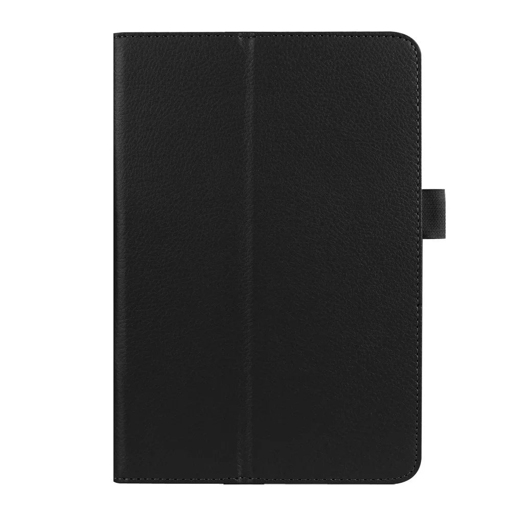 Litchi Texture Smart PU Leather Stand Case for iPad Mini 4 - Black - 1