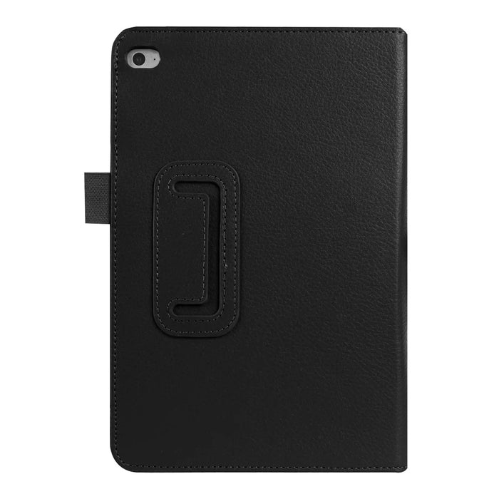 Litchi Texture Smart PU Leather Stand Case for iPad Mini 4 - Black - 2